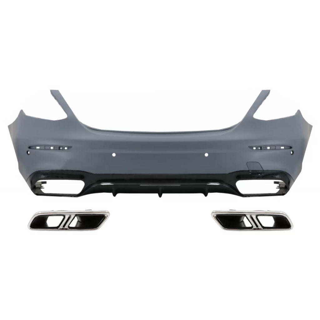Paraurti posteriore con Terminali di scarico per Mercedes Classe E W213 (2016-2019) E63 design