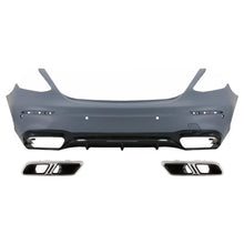 Paraurti posteriore con Terminali di scarico per Mercedes Classe E W213 (2016-2019) E63 design