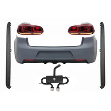 Paraurti posteriore con Sistema di scarico per VW Golf 6 VI (2008-2013) R20 design Minigonne e fanali posteriori Full