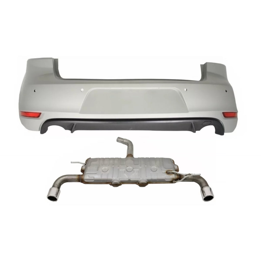 Paraurti posteriore con Sistema di scarico per VW Golf 6 VI (2008-2012) GTI design