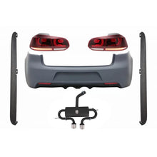 Paraurti posteriore con Sistema di scarico per VW Golf VI (2008-2013) R20 design fanali posteriori Full LED rosso