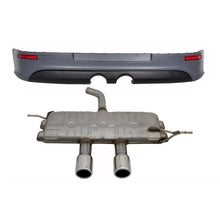 Paraurti posteriore estensione per VW Golf 5 V (2003-2007) R32 stile con completo Sistema di scarico Catback