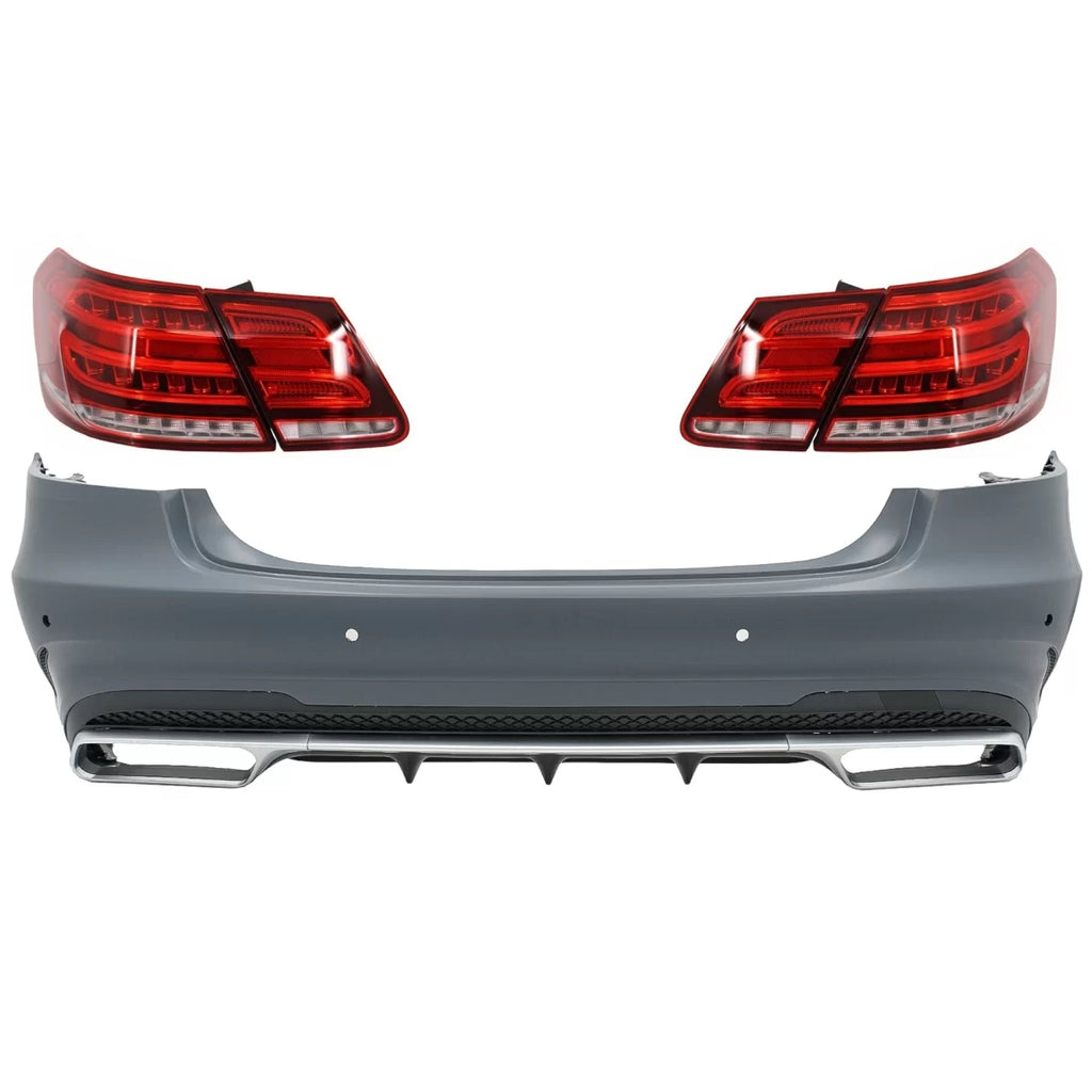 Paraurti posteriore con LED luce Bar fanali posteriori per Mercedes Classe E W212 (2009-2012) restyling E63 design