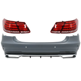 Paraurti posteriore con LED luce Bar fanali posteriori per Mercedes Classe E W212 (2009-2012) restyling E63 design