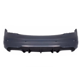 Paraurti posteriore per Mercedes Classe C W204 (2007-2014) restyling C63 design con Terminali di scarico