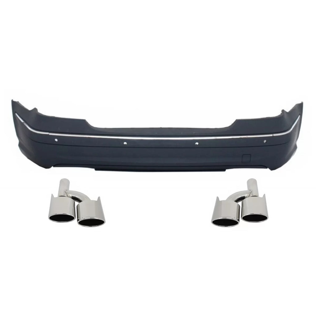 Paraurti posteriore per Mercedes Classe E W211 (2002-2009) con Terminali di scarico