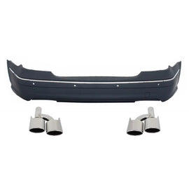 Paraurti posteriore per Mercedes Classe E W211 (2002-2009) con Terminali di scarico