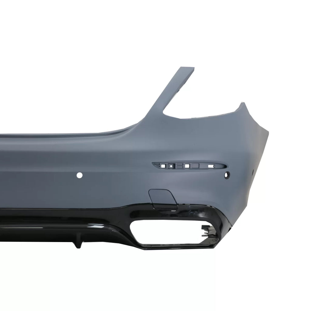 Paraurti posteriore per Mercedes Classe E W213 (2016-2019) E63 design nero Edition