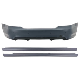 Paraurti posteriore per Mercedes Classe S W221 (2005-2010) S65 design con Minigonne