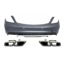 Paraurti posteriore con terminali di scarico per Mercedes Classe S W222 (2013 e successivi) S63 design