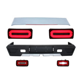 Paraurti posteriore Spoiler tetto per Mercedes Classe G W463 (1989-2015) con Full LED fanali posteriori luce Bar