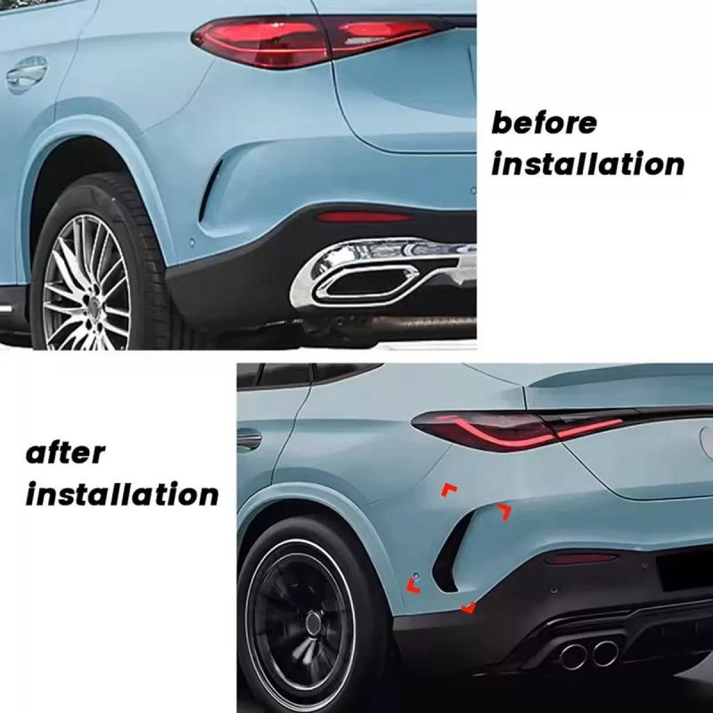 Paraurti posteriore laterale appendici / bocchette per Mercedes-Benz GLC C254 2023+ Coupe con A design Line paraurti