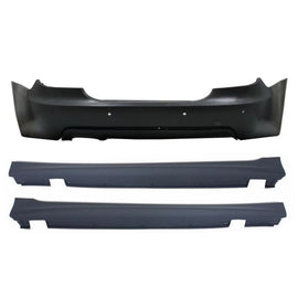 Paraurti posteriore con Minigonne per BMW Serie 5 E60 LCI (2007-2010) M-Technik design con PDC 18mm