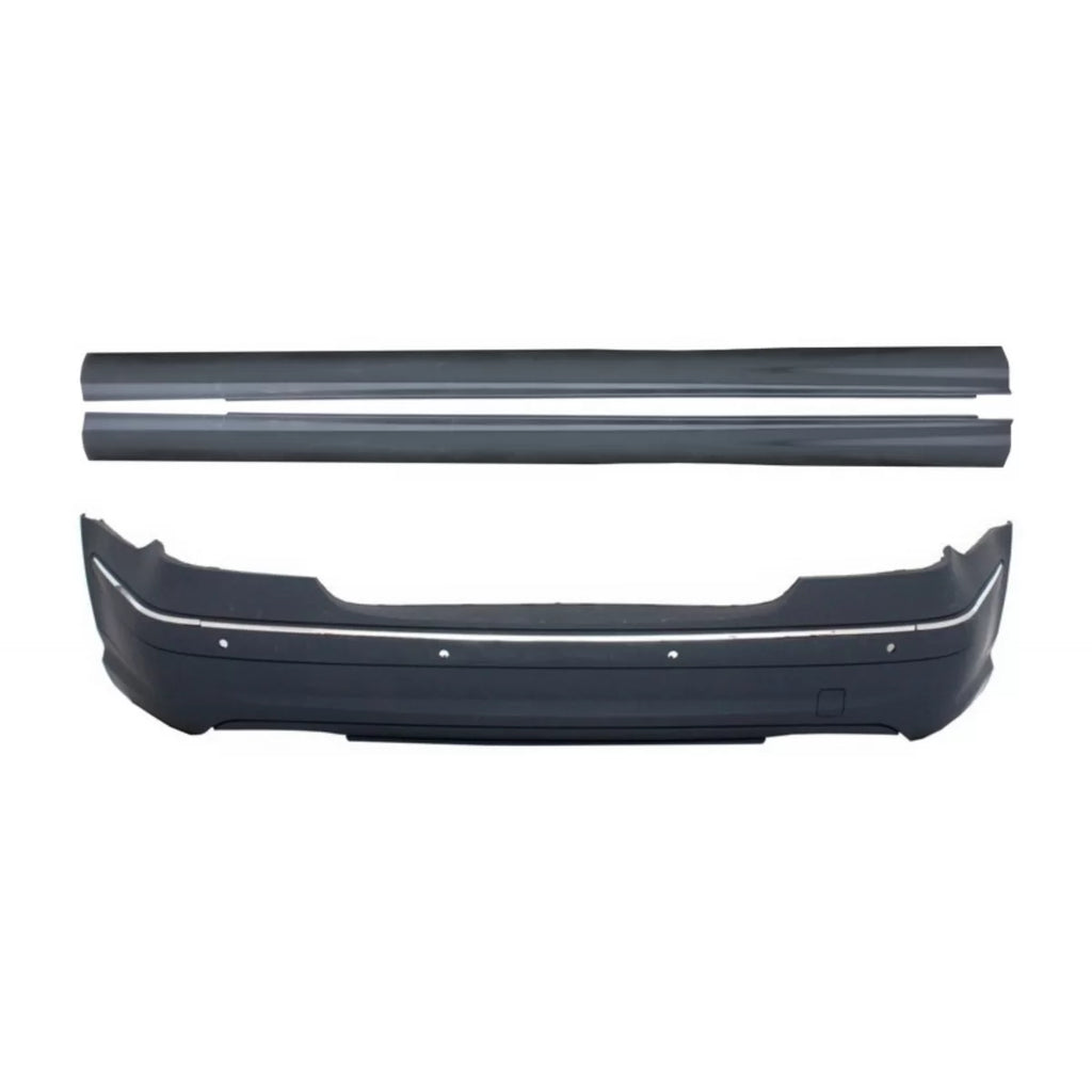 Paraurti posteriore con Minigonne per Mercedes Classe E W211 (2003-2009) con PDC