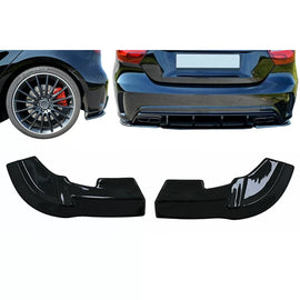 Paraurti posteriore laterale splitter alette per Mercedes Classe A W176 Sport Line A45 hatchback (2012-2018) Nero lucido