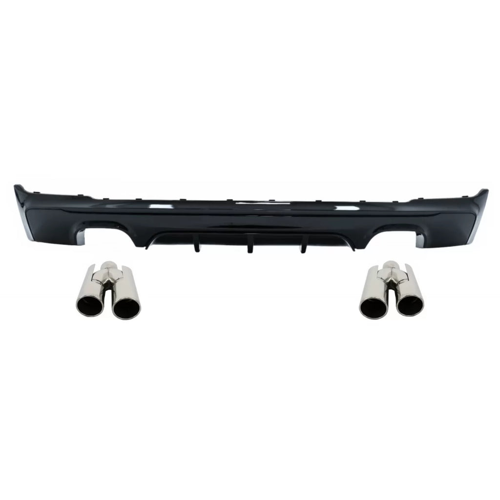 Paraurti posteriore Spoiler Valance diffusore Doppia uscita con Terminali di scarico per BMW Serie 2 F22 F23 (2013-) M