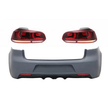 Paraurti posteriore con fanali posteriori Full LED per VW Golf VI (2008-2013) R20 design rosso ciliegia rosso (LHD