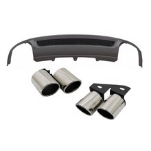 Diffusore paraurti posteriore per AUDI A4 B8 pre-restyling berlina/Avant (2008-2011) con Terminali di scarico posteriore