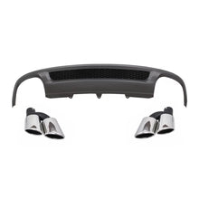 Diffusore paraurti posteriore per Audi A4 B8 restyling berlina/Avant (2012-2015) con Terminali di scarico posteriore