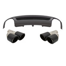 Carica l'immagine nel visualizzatore di Gallery, Diffusore paraurti posteriore per Audi A4 B8 pre-restyling berlina Avant (2008-2011) con Fibra di carbonio Terminali