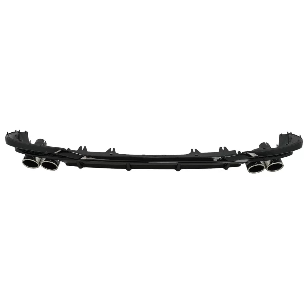Diffusore paraurti posteriore per Audi A5 F5 restyling S-Line (2020 e successivi) Nero lucido