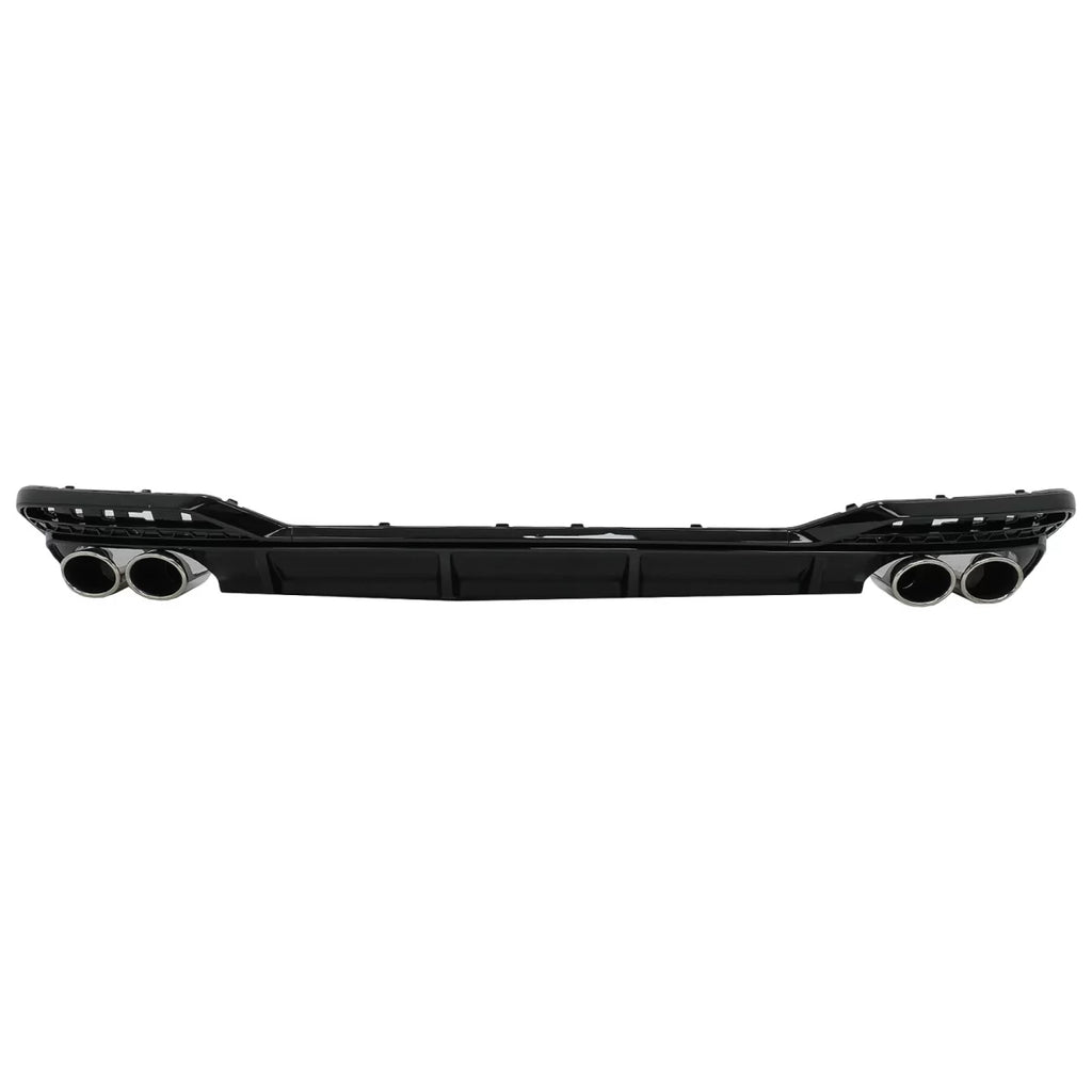 Diffusore paraurti posteriore per Audi A5 F5 restyling S-Line (2020 e successivi) Nero lucido