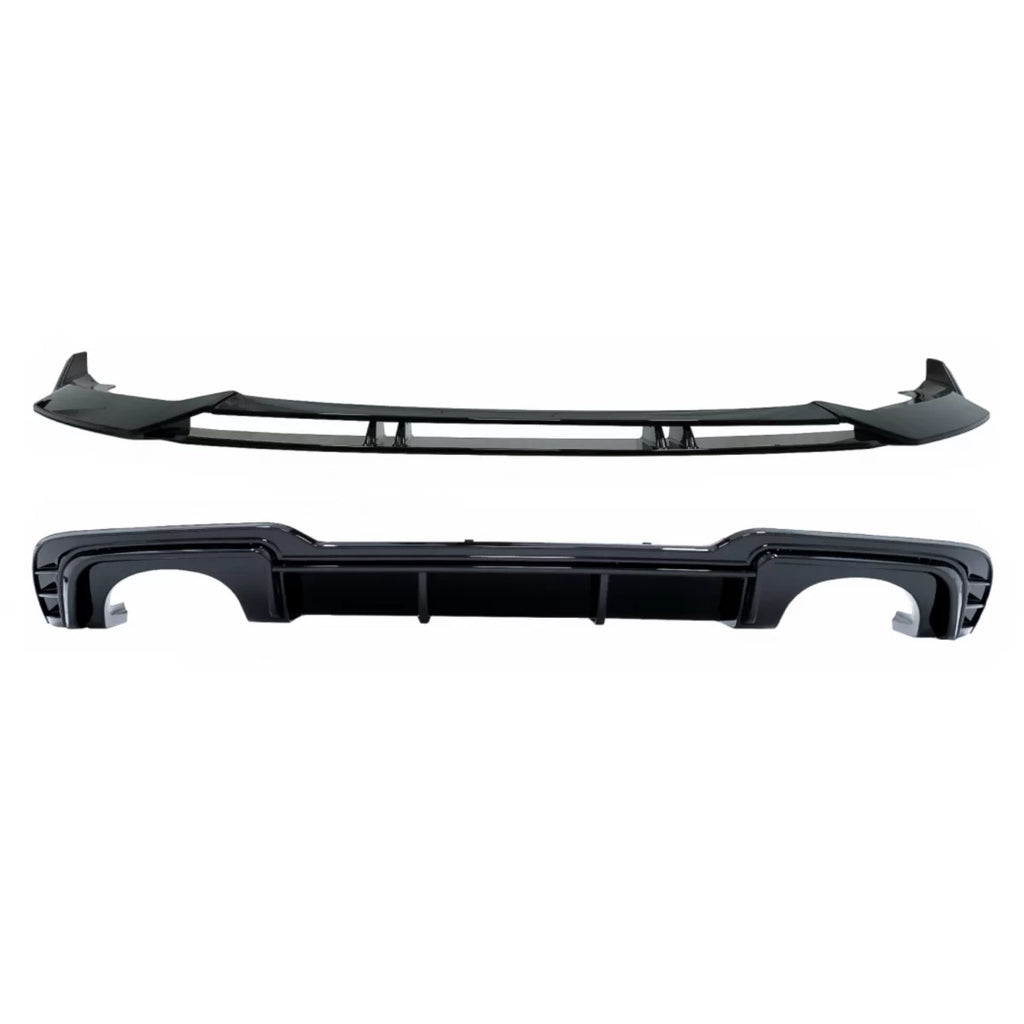 Diffusore paraurti posteriore per Audi A3 8V restyling (2017-2019) con Paraurti anteriore aggiuntivo Spoiler Lip