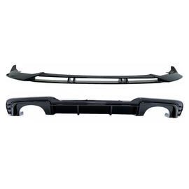 Diffusore paraurti posteriore per Audi A3 8V restyling (2017-2019) con Paraurti anteriore aggiuntivo Spoiler Lip