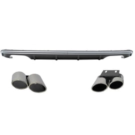 Diffusore paraurti posteriore per Audi A3 8V hatchback Sportback (2012-2015) con Terminali di scarico posteriore tubi S3
