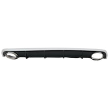 Carica l'immagine nel visualizzatore di Gallery, Diffusore paraurti posteriore per Audi A6 C7 4G berlina Avant (2010-2014) con Terminali di scarico RS6 design
