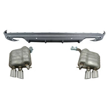 Carica l'immagine nel visualizzatore di Gallery, Diffusore paraurti posteriore per Audi Q5 8R (2009-2016) con Sistema di scarico e doppio terminali di scarico