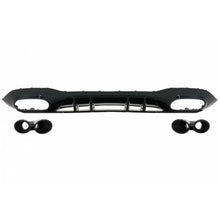 Diffusore paraurti posteriore con nero Terminali di scarico e Calotta specchietto per Mercedes Classe A V177 hatchback