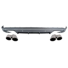Carica l'immagine nel visualizzatore di Gallery, Diffusore paraurti posteriore con Terminali di scarico per Audi Q5 8R (2009-2016) Platinum grigio cromato
