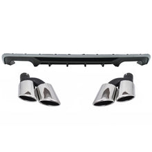 Diffusore paraurti posteriore con Terminali di scarico posteriore tubi per Audi A3 8V restyling hatchback Sportback