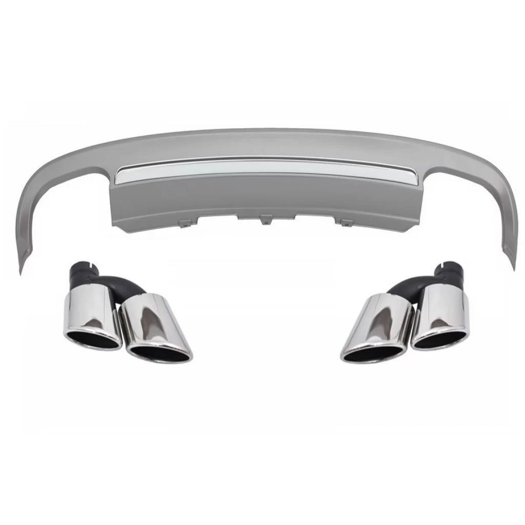 Diffusore paraurti posteriore Terminali di scarico posteriore tubi per Audi A5 8T 2 porte Coupe Cabriolet (2012-2015) S5