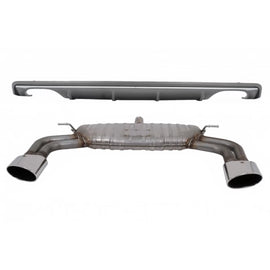 Diffusore paraurti posteriore con Sistema di scarico per Audi A3 8V berlina (2012-2015) S3 design solo per paraurti