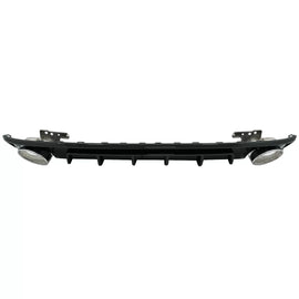 Diffusore paraurti posteriore e Terminali di scarico per Audi A6 C8 4K Avant berlina (2018 e successivi) RS6 design Nero