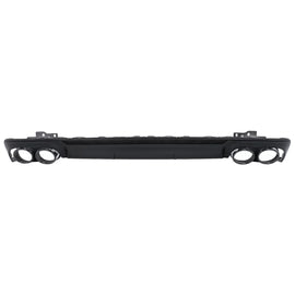 Diffusore paraurti posteriore con Terminali di scarico per Audi A6 C8 4K Avant berlina S-Line (2018-2022) S6 design nero