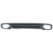 Carica l'immagine nel visualizzatore di Gallery, Diffusore paraurti posteriore con Terminali di scarico e Spoiler baule Nero lucido per Audi A4 B8 berlina restyling