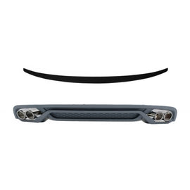 Diffusore paraurti posteriore con Terminali di scarico e Spoiler baule per Audi A4 B8 berlina restyling (2012-2015)