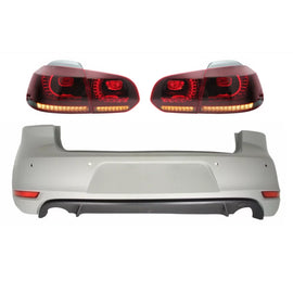 Paraurti posteriore per VW Golf 6 VI (2008-2012) con fanali posteriori Full LED Indicatori di direzione dinamici