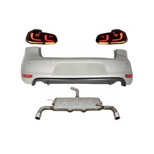 Paraurti posteriore per VW Golf 6 VI (2008-2012) con Sistema di scarico e fanali posteriori Full LED Indicatori
