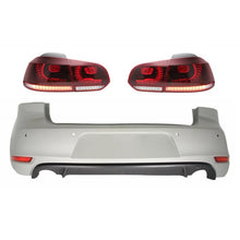 Carica l'immagine nel visualizzatore di Gallery, Paraurti posteriore per VW Golf 6 VI (2008-2012) con fanali posteriori Full LED rosso ciliegia rosso GTI design