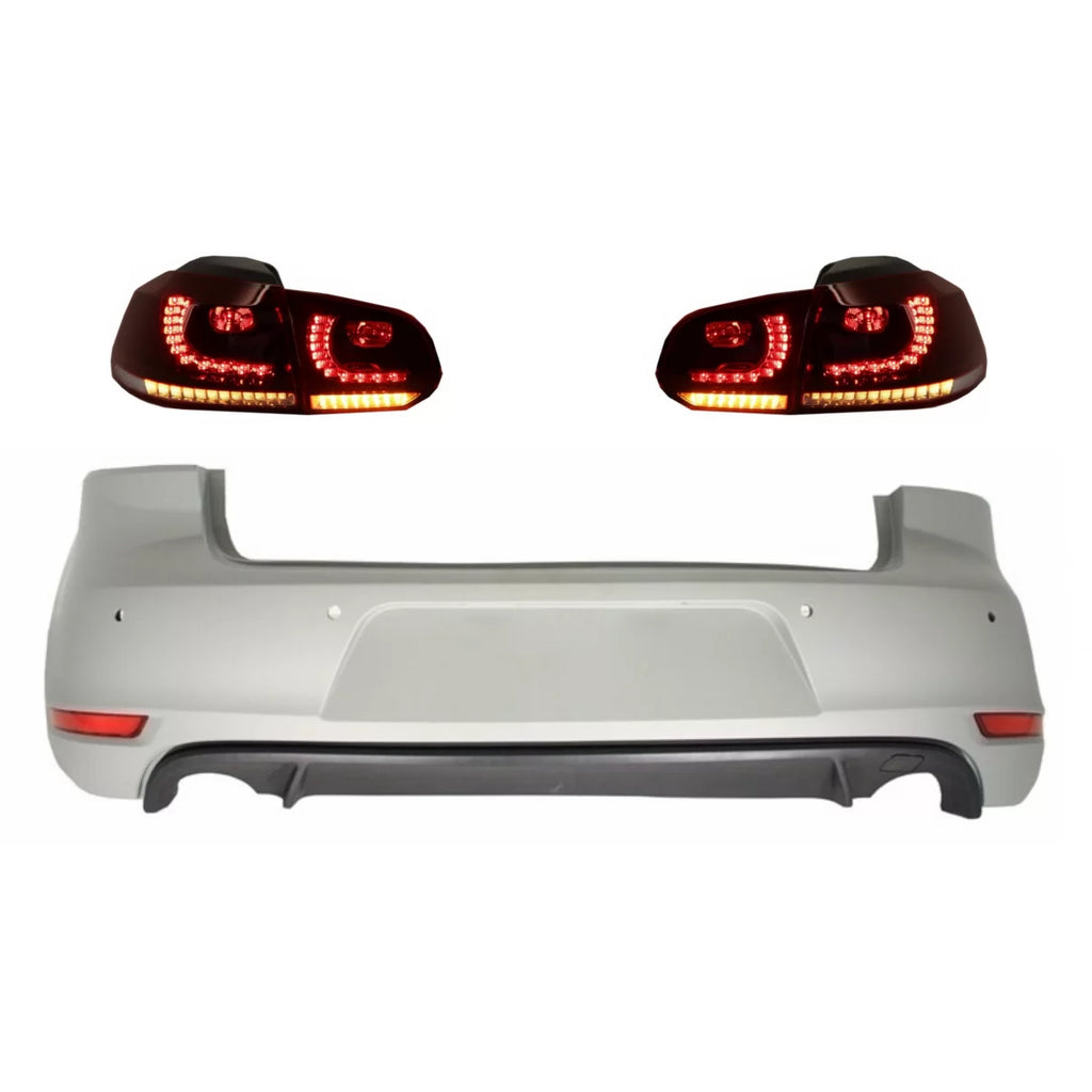 Paraurti posteriore per VW Golf 6 VI (2008-2012) con fanali posteriori Full LED Indicatori di direzione dinamici