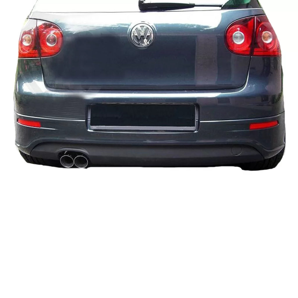 Paraurti posteriore per VW Golf V (5) 03-08 R32 stile con sinistro Exhausts Nero lucido in plastica ABS 1pc
