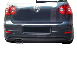Paraurti posteriore per VW Golf V (5) 03-08 R32 stile con sinistro Exhausts Nero lucido in plastica ABS 1pc