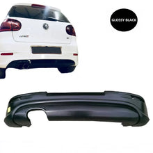 Carica l'immagine nel visualizzatore di Gallery, Paraurti posteriore per VW Golf V (5) 03-08 R32 stile con sinistro Exhausts Nero lucido in plastica ABS 1pc
