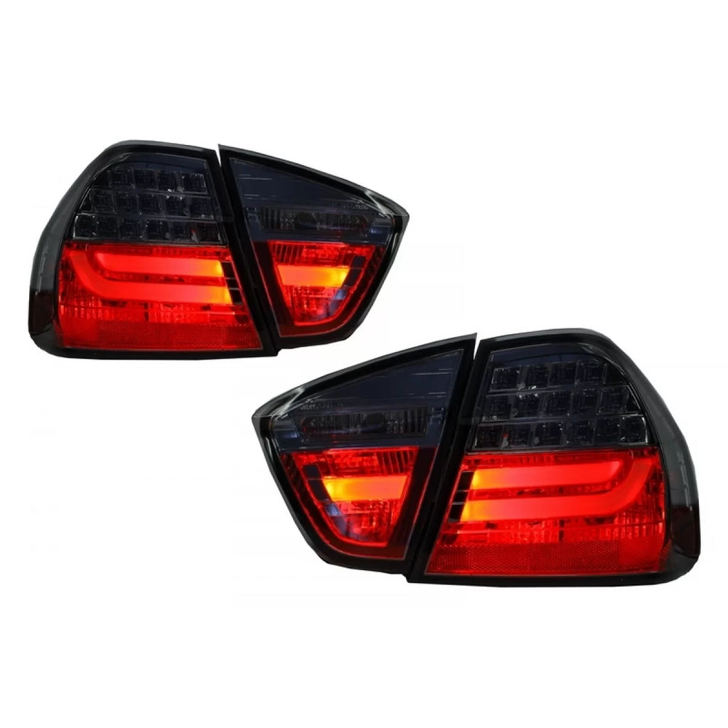 Paraurti posteriore senza PDC per BMW Serie 3 E90 (2005-2008) con LED fanali posteriori fumé M3 design