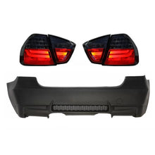 Paraurti posteriore senza PDC per BMW Serie 3 E90 (2005-2008) con LED fanali posteriori fumé M3 design