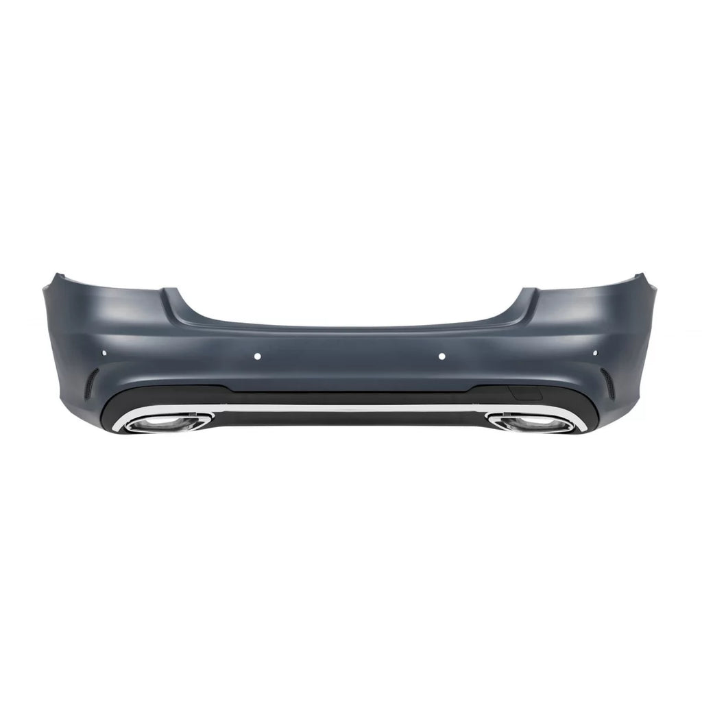 Posteriore A design Line paraurti per Mercedes Classe E W212 berlina 2012-2016 con cromato Terminali di scarico